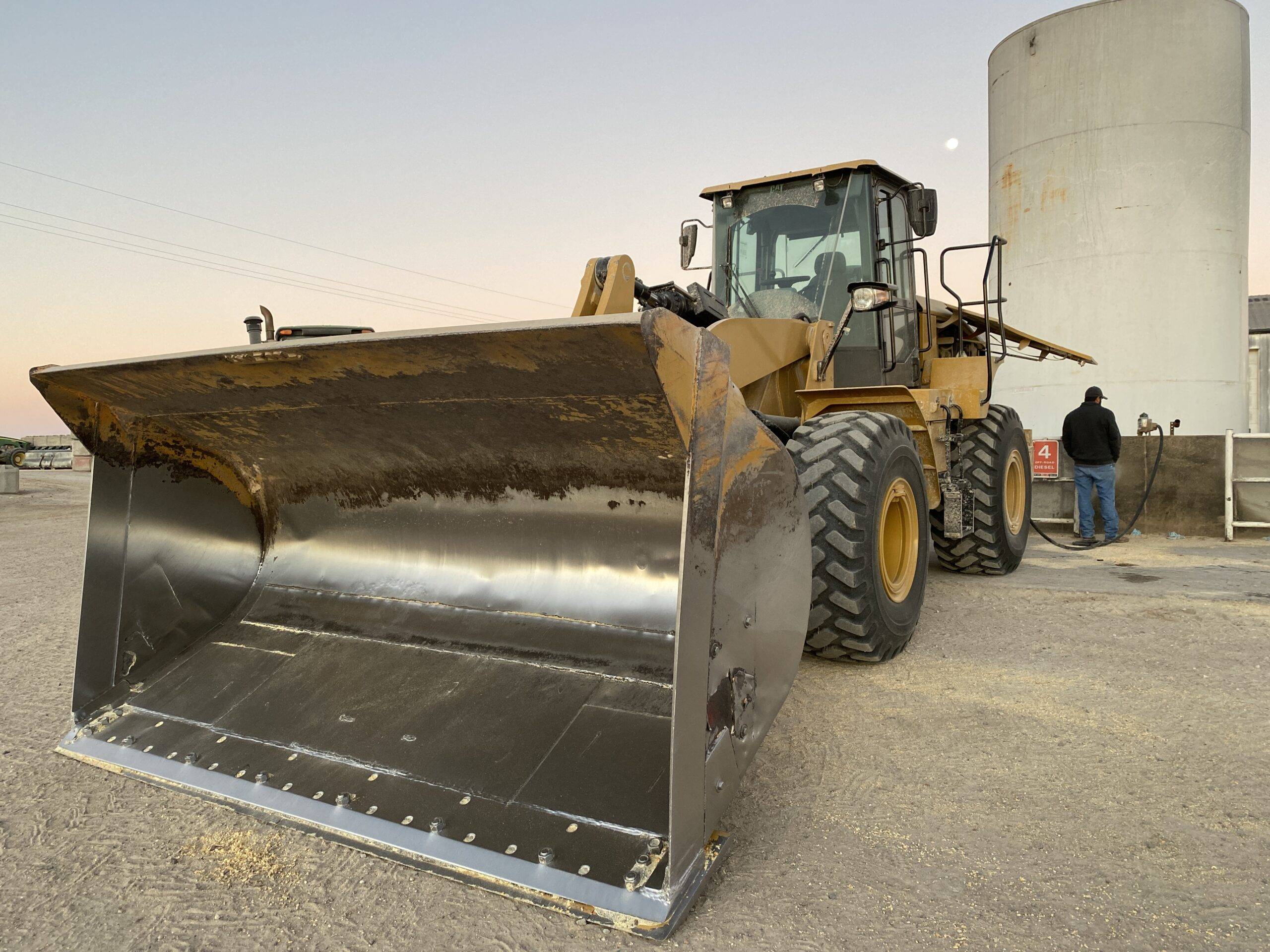 farm equipment at Hoxie Feedyard